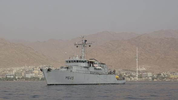 Opérations de chasse aux mines en Jordanie 