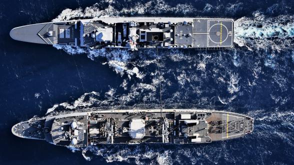 Bâtiment de combat essentiel pour permettre au GAN de durer à la mer, la Marne a assuré le ravitaillement de toutes les unités françaises et étrangères de la force et de plusieurs alliés déployés dans la même zone.  À l’occasion d’un ravitaillement à la mer avec la FREMM DA Alsace, l’équipage de la Marne a dépassé les 2 500 RAM.