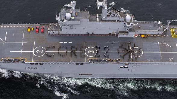ATLANTIQUE NORD : fin de déploiement pour le porte-hélicoptères amphibie Dixmude