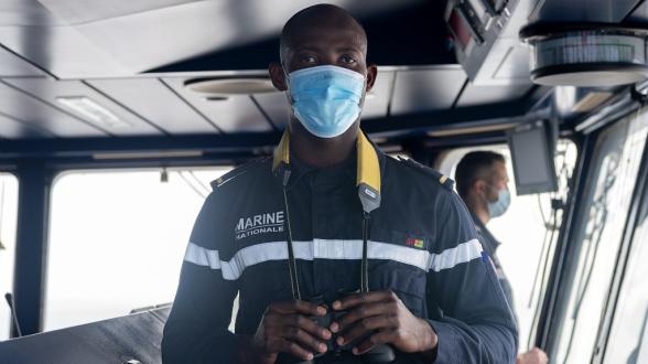 Portrait : EV2 Gnimdou, officier-élève Togolais à bord du Mistral