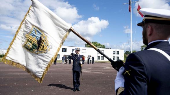 Prise de commandement de la base des fusiliers marins et commandos