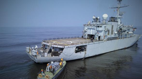 OPERATION CORYMBE – Fin de mandat pour les marins du Ventôse dans le golfe de Guinée 