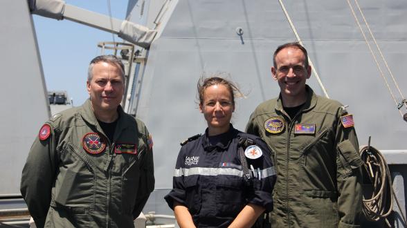 Méditerranée centrale et occidentale : le CSG-8 participe à la Fête Nationale à bord de la FREMM Languedoc
