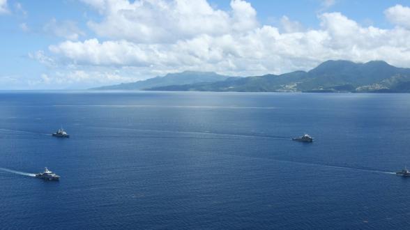  Entraînement opérationnel à la mer pour les forces de surface antillaises