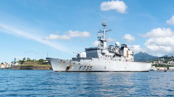  CORYMBE – Départ de la frégate de surveillance Germinal de Fort-de-France en direction de Dakar