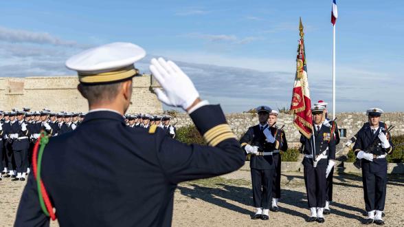  Cérémonie de tradition de l’École des fusiliers marins à Port-Louis