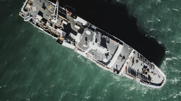 Fin de six semaines de déploiement pour le bâtiment hydrographique Lapérouse 