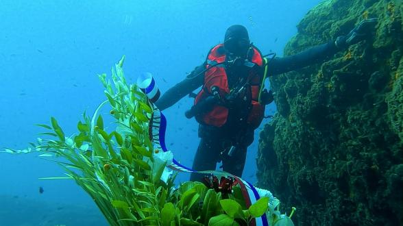  Hommage au commandant Tailliez, pionnier de la plongée sous-marine, disparu 20 ans plus tôt