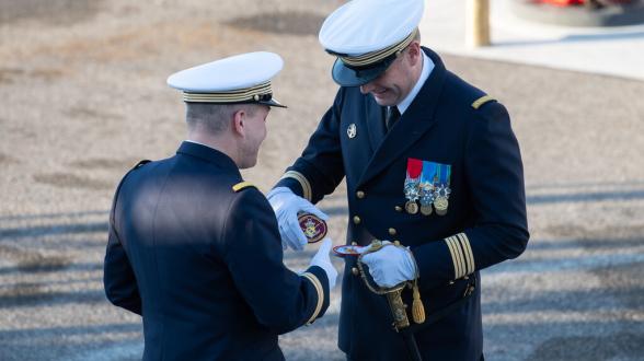  Prise de commandement croisée pour les frégates Auvergne et Lorraine