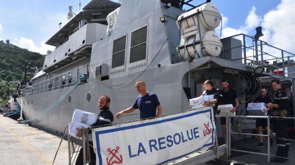 La Résolue en appui de la Croix-Rouge française à Sainte-Lucie