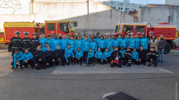  Une nouvelle promotion de cadets rejoint la famille du bataillon de marins-pompiers de Marseille
