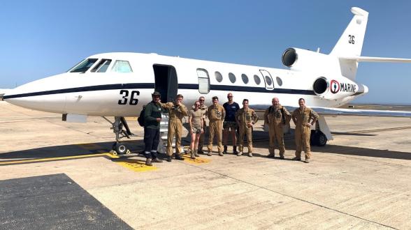 Corymbe : Le PHM Commandant Ducuing et le Falcon 50 projeté à Dakar luttent contre la pêche INN aux côtés des marines riveraines du golfe de Guinéee INN aux côtés des marines riveraines du golfe de Guinée