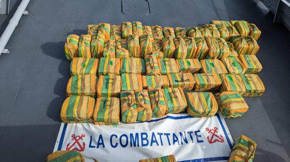  Les Forces Armées aux Antilles saisissent plus d’1,5 tonne de cocaïne