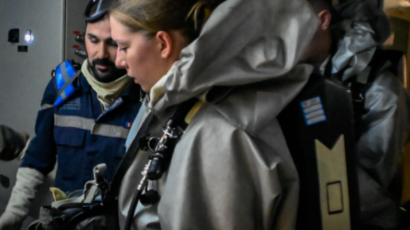  Portrait : SM Justine, marin-pompier sécurité navire sur le Forbin