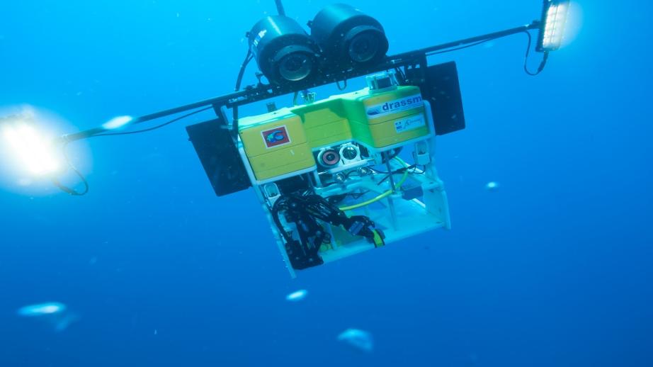 Photo sous marine du du ROV Perseo