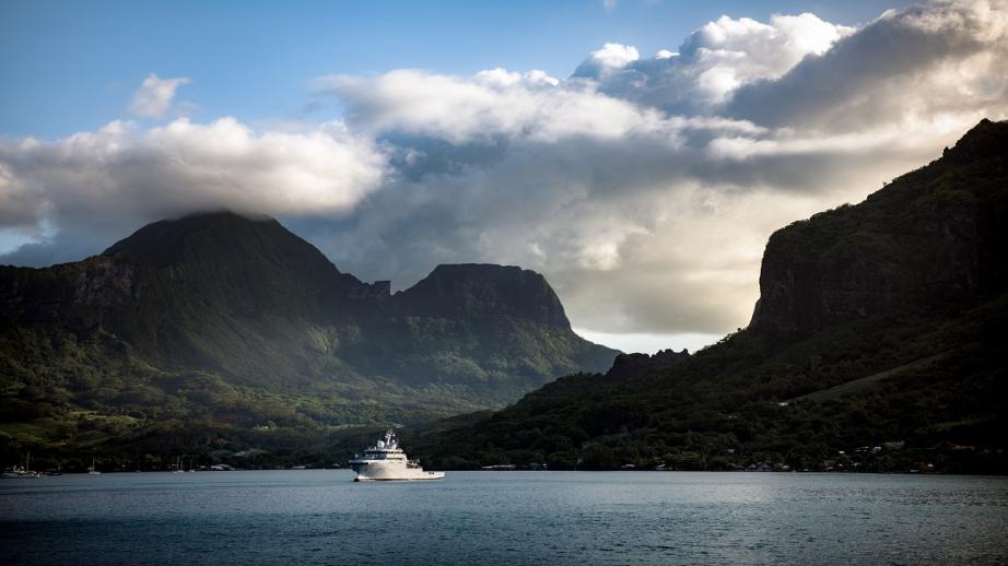 BSAOM dans la baie de Cook à Moorea, le 1er février 2022.