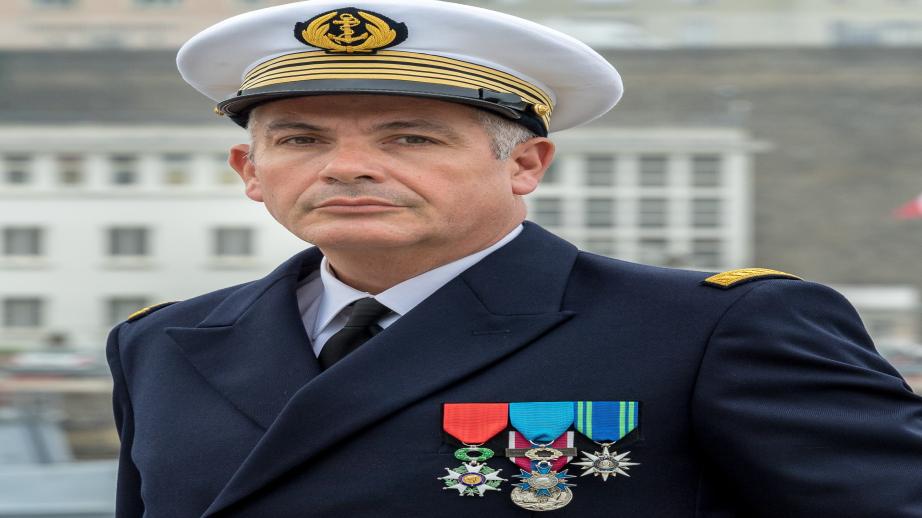 Le capitaine de vaisseau Charles-Henry Orcel, chef du SLM