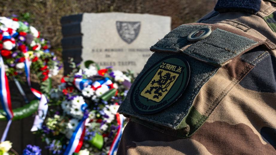Participation d'un détachement du CDT Trépel à une cérémonie d'hommage aux Pays-Bas