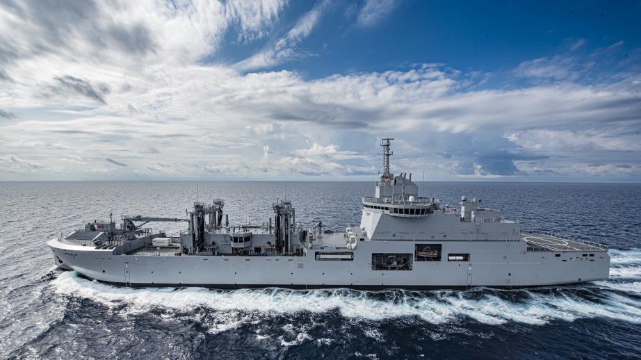 Le BRF Jacques Chevallier navigue en pleine mer