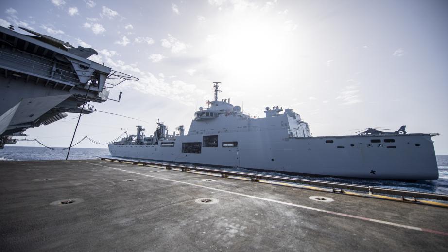 Le BRF vu depuis le porte-avions Charles de Gaulle