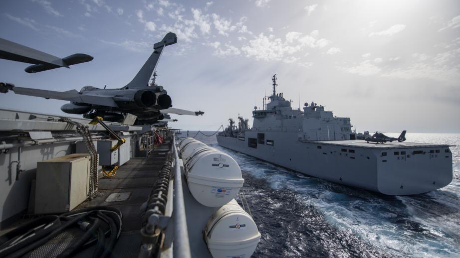 Le BRF vu depuis le porte-avions Charles de Gaulle