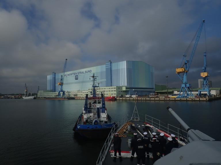 Arrivée dans le port de Stralsund