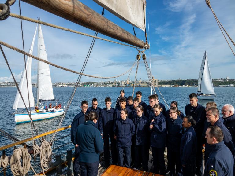 Une armada pour les stagiaires PMM en immersion à Brest