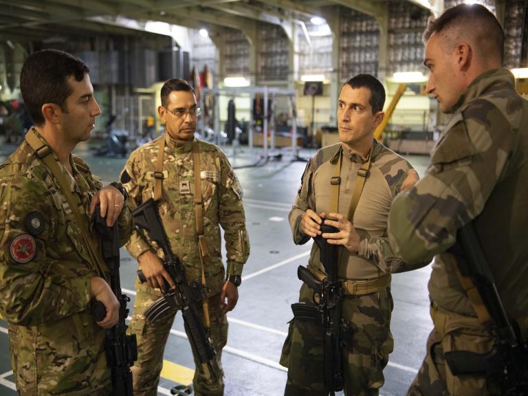 Exercices conjoints pour le groupe Jeanne d’Arc avec la Marine argentine