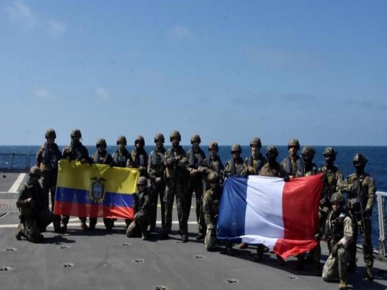 JDA - La mission Jeanne d’Arc réalise des exercices conjoints avec la marine Equatorienne 