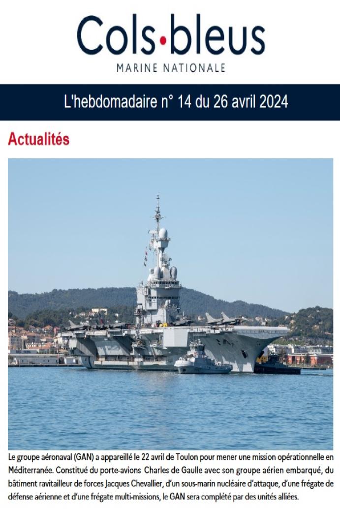 Couverture de la lettre hebdomadaire n° 14 du 26 avril 2024