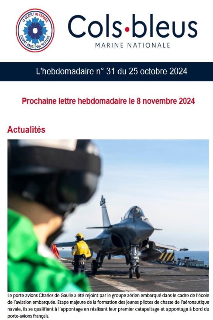 Lettre hebdomadaire n° 31 du 25 octobre 2024